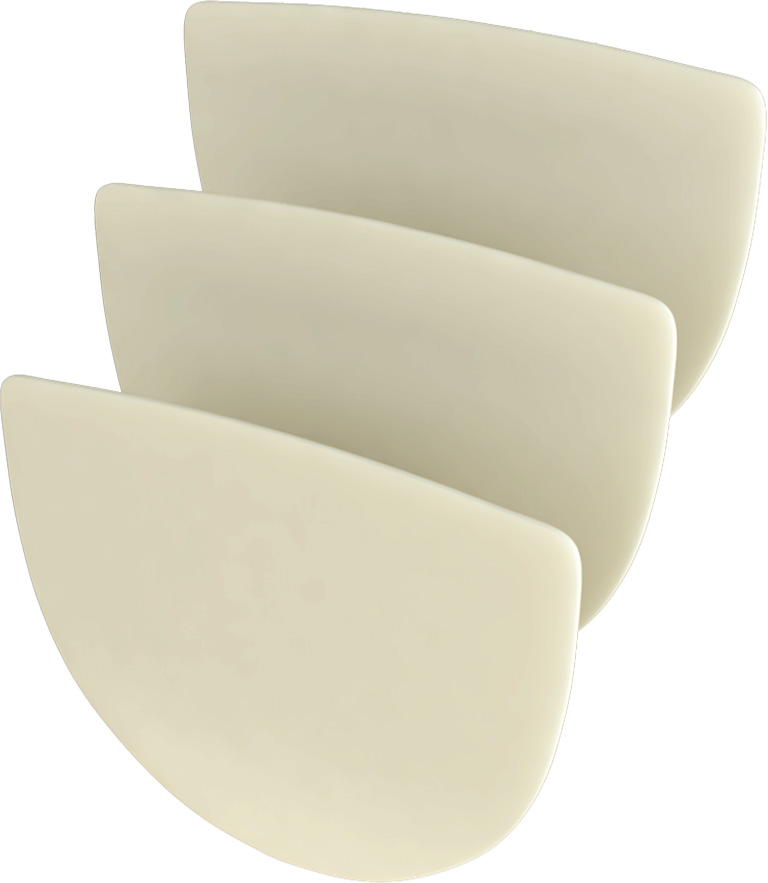 Close up of Edwards SAPIEN 3 Ultra valve bovine pericardial leaflet